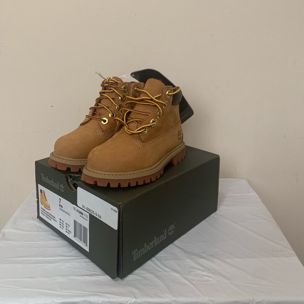 Timberland 6 IN Waterproof Boot Wheat Nubuck Toddler